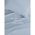 thumbnail image 6 of Comfort Canopy - 4 Piece Solid Light Blue Rayon Derived from Bamboo Bed for King Size Bedding, 6 of 13