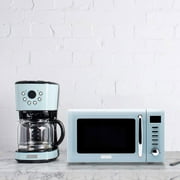 Haden Coffee Machine, 12 Cup Programmable Coffee Maker, Turquoise & Chrome