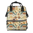 thumbnail image 1 of Easygdp 70s Hippie Style para Bolsa de Bebé de Gran Capacidad con Múltiples Bolsillos, Bolsa de Pañales para Padres, Bolsa de Viaje Organizada y Elegante, 1 of 6