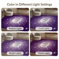 thumbnail image 7 of ODIKA 8'x10' Ultra-Soft Area Rug, Starry Stars Cosmic Galaxy Constellation Motif Swirl Abstract Purple Flowing None Washable, Bare feet friendly, Silk-Touch for Bedroom, Under Sectional, 7 of 7
