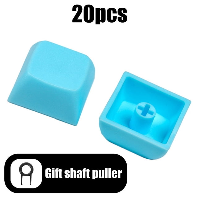 20PCS Profile PBT Keycaps Mechanical Keyboard Mixded Color Blank Keycaps Custom Gamer Mx Switch No Engraved Key Cap