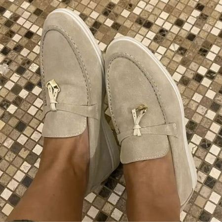 

Cathalem 270 Womens Shoes Casual Fashionable Women Shoes Large Flat Sole Lefu Shoes Womens Casual Work Shoes for Standing All Day Beige 6.50