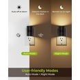 thumbnail image 3 of Luz nocturna AUVON Tube LED Plug-in con sensor de movimiento, paquete de 2, 3 of 6