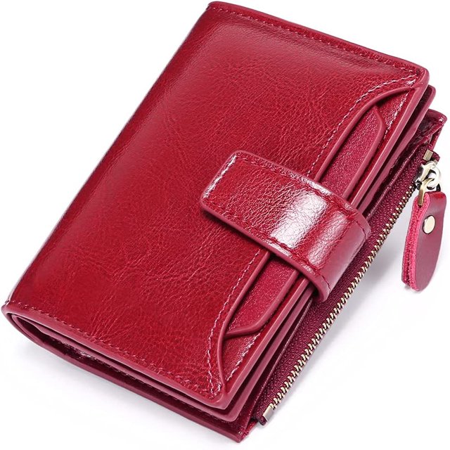 GHSDFBB Small Wallet for Women Genuine Leather Bifold Compact RFID Blocking Small Womens Wallet