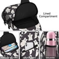thumbnail image 4 of Sling Backpack,Dark Halloween White Ghosts Sling Bag with Water Bottle Holder,Waterproof Sling Bag for Men/Women with Headphone Jack for Hiking,Travel, 4 of 6