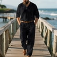 thumbnail image 3 of Daolelai Men's Linen Suit, 3 of 6