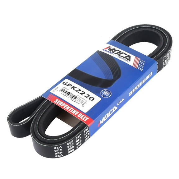 MOCA AUTOPARTS 6PK2220 Serpentine Belt Fit for 1994-1995 Cadillac DeVille 4.9L & 1998-1999 Chevrolet P30 4.3L 5.7L & 2014-2017 Chevrolet Silverado 1500 4.3L & 1999-2000 Oldsmobile Silhouette 3.4L