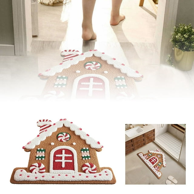 TIELUTT Experience the of Christmas with Our Christmas Carpet for Creating A Festive Ambience! 5 8 Rug Dorm Rugs Knit Throw Blanket Dorm Carpet Footed Throw Blanket