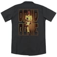 thumbnail image 3 of David Bowie Men's  Perched (Back Print) Work Shirt Black, 3 of 3