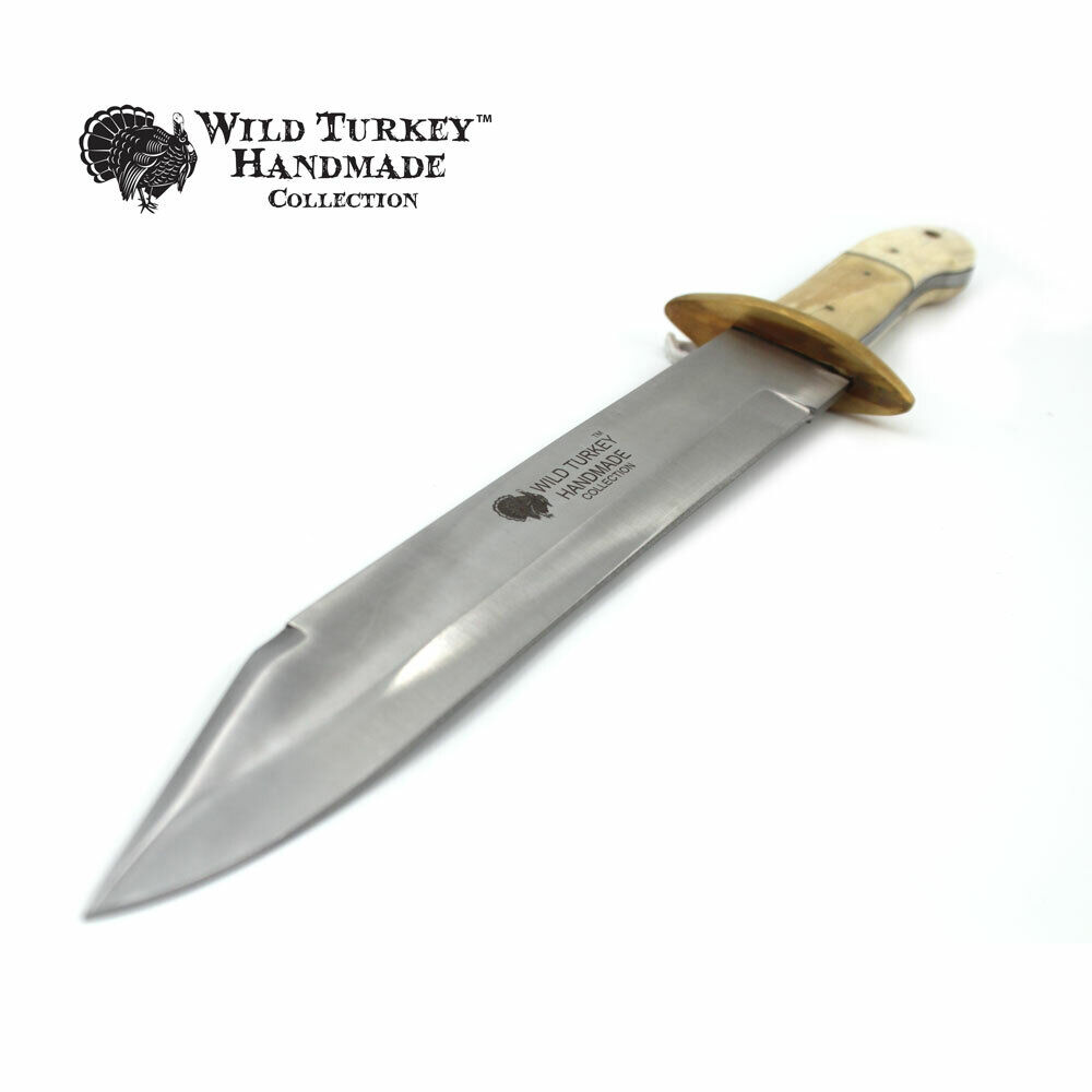 Wild Turkey Handmade Collection 17.25" Fixed Blade Hunting Knife