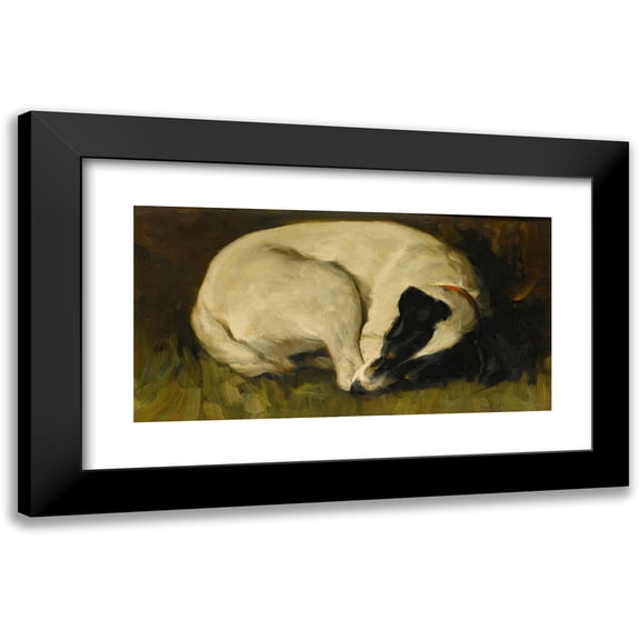 Valentine Thomas Garland 14x9 Black Modern Framed Museum Art Print Titled - Dog-Tired