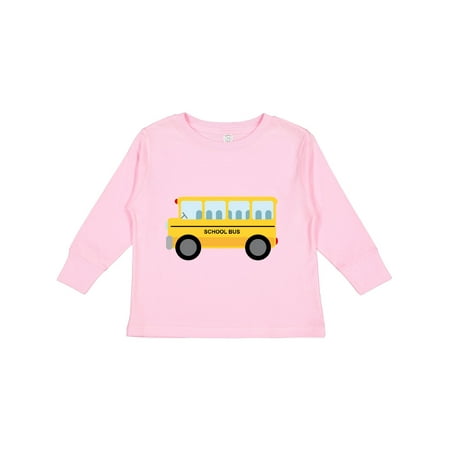 

Inktastic School Bus Gift Toddler Boy or Toddler Girl Long Sleeve T-Shirt