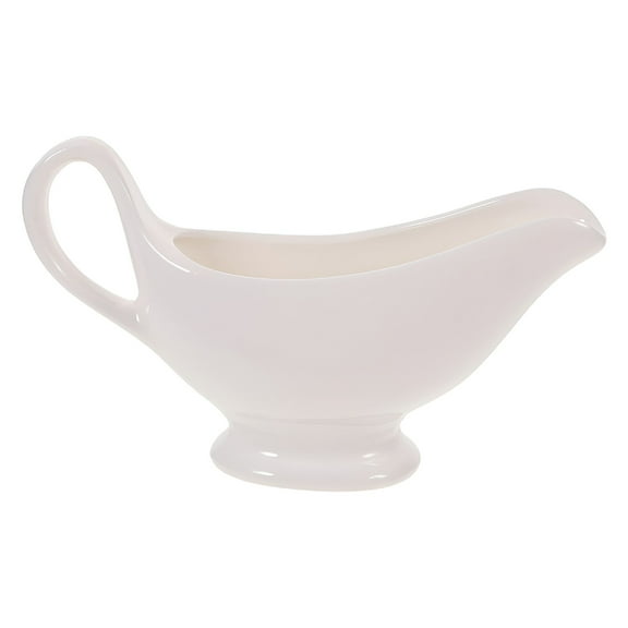 ACDANC 1Pc Ceramic Gravy Boat Simple Tomato Sauce Jug Home Seasoning Storage Container
