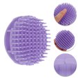 thumbnail image 3 of Unique Bargains 1 Pc Hollow Hair Shampoo Brush for Head Massage 2.6"x3.46" Purple, 3 of 6