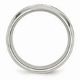 thumbnail image 2 of White Stainless Steel Ring Band Men's Fabric Diamond, 2 of 7