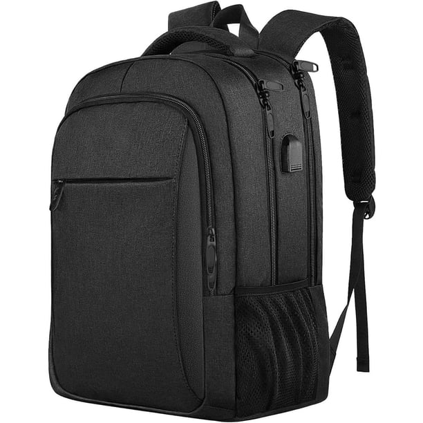 Mochila Grande de Viaje para Portátil, Antirrobo, , Resistente, Impermeable, para Portátiles de 18 Pulgadas con Puerto de Carga USB.