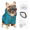 thumbnail image 3 of Fotbe Sea Turtle Sudadera con Estampado para Perros Pequeños – Suéter con Capucha para Mascotas, Tela Suave de Forro Polar con Bolsillo-Small, 3 of 7