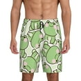 thumbnail image 2 of Rocae Cute Frog for Men's Soft Sleep Pajama Shorts, Waistband and Pockets, 2 of 9