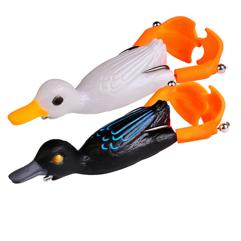 Puloru Swimming Duck Bait, Rotating Fins Bionic Bait of Multi