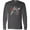 Charcoal Grey, variant on Inktastic Faith over Fear Parkinson's Awareness with Red Tulip Long Sleeve T-Shirt