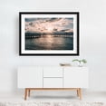 thumbnail image 2 of Sunset at Redondo Beach Boardwalk - Redondo Beach California Photography Sunset Boardwalk Seascape Ocean Silhouette Harbor Coastal Black Framed Wall Art Print 24 x 36 inches, 2 of 4