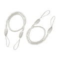thumbnail image 4 of 2 PCS Curtain Tiebacks Hand Weaving Curtain Clips Rope Holdbacks Pearls Curtain White 2, 4 of 7