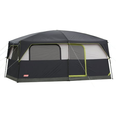Coleman Prairie Breeze 8-Person Cabin Tent with Built-In LED Light and Integrated