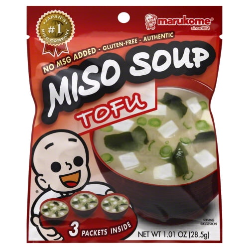 Marukome Tofu Miso Soup 3 Pack 0.96 oz (Pack of 24)