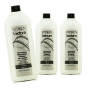 Redken Texture Smoothing Neutralizer Cream 33.8 oz - Pack of 3