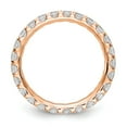 thumbnail image 3 of 14k Rose Gold 1 1/2 carat Lab Grown Diamond VS/SI+ G+ Size 9 Shared Prong Eternity Band, 3 of 5
