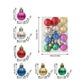 thumbnail image 3 of CuiLiyq 12 PCS Christmas Ball Ornaments, Bright Christmas Ornaments Shatterproof Glitter Colorful Xmas Baubles, Christmas Ornaments for Tree Home, 3 of 5