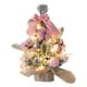 thumbnail image 2 of Árbol de Navidad artificial, decoraciones navideñas con luces LED, escritorio de Navidad. rosa 30cm, 2 of 9