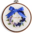 thumbnail image 3 of Embroidery Kit Ribbon Simple Embroidery Set Flower Embroidery for Beginner, 3 of 10