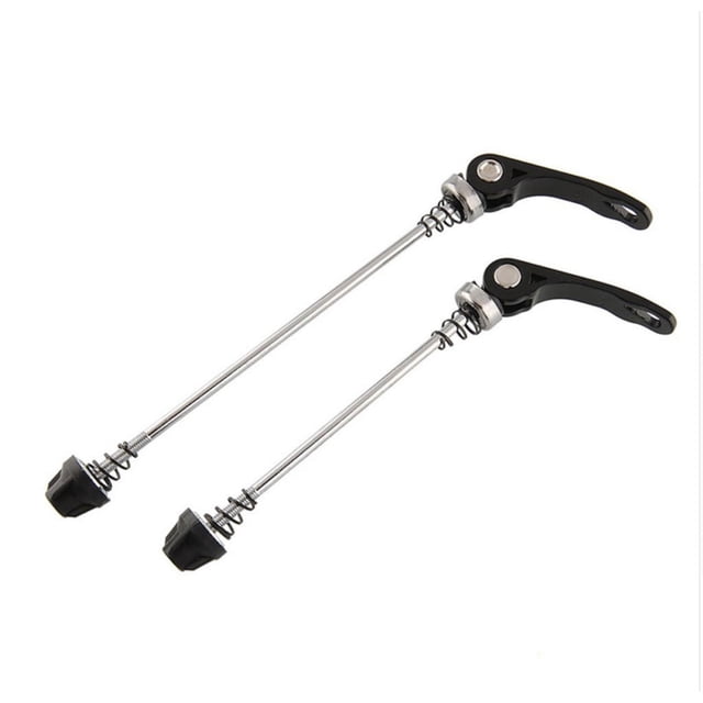 1 par de pinchos delanteros y traseros de cubo de rueda palanca de perno de Clip de liberación rápida para bicicleta de montaña de carretera pinchos de liberación rápida
