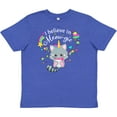 thumbnail image 3 of Inktastic I Believe in Meow-gic- Cute Unicorn Cat Youth T-Shirt, 3 of 5