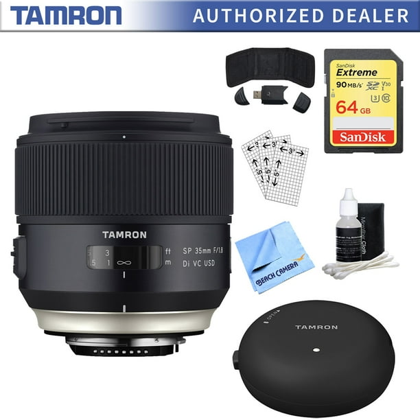 Tamron Sp 35mm F 1 8 Di Vc Usd Lens For Canon Eos Mount Aff012c 700 Accessory Bundle Includes Tamron Tap In Console Lens Accessory 64gb Memory Card Card Reader Card Wallet More Tamron Sp 35mm F 1 8 Di Vc Usd Lens For Canon Eos Mount Aff012c 700 Accessory Bundle Includes Tamron Tap In Console Lens Accessory 64gb Memory Card Card Reader Card Wallet More