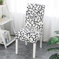 thumbnail image 3 of Removable And Washable, Stretch Spandex Dining Chair Slipcovers For Set Of 4 Chairs, 3 of 5