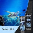 thumbnail image 2 of 30oz Sea Turtle Gifts Tumblers for Women with Handle and Straws, Stainless Steel Vacuum Insulated Coffee Tumbler, Travel Mug Water Bottle, Sea Turtle Stuff Accessories Decor, 2 of 6