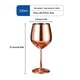 thumbnail image 2 of Juego de 2 copas de vino de metal con vástago de copa de vino de acero inoxidable con espejo, 2 of 6