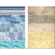 Multi-Scale Blue/Beige Marble Decals (D)