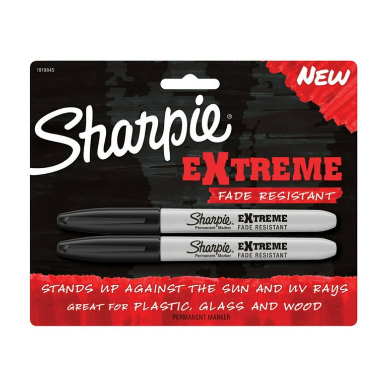 Extreme Permanent Markers, 2-Pack, Black - SAN1919845, Sanford L.P.