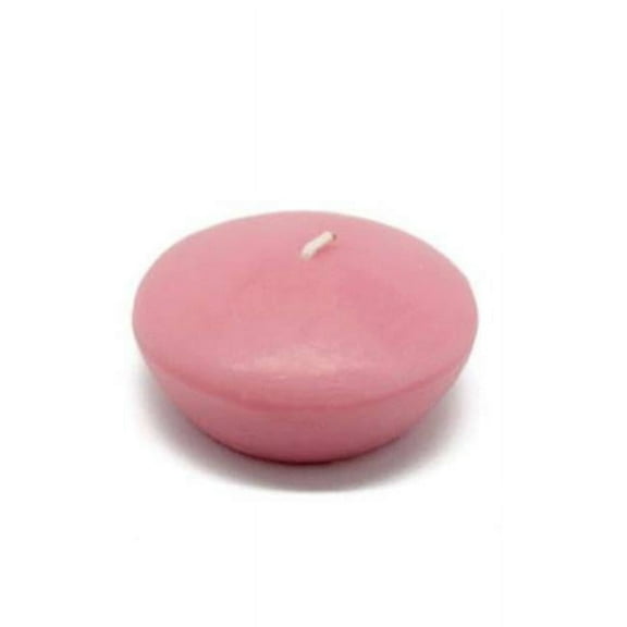 Jeco CFZ-048-6-0 3 in. Floating Candles, Pink - 72 Piece