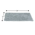 thumbnail image 2 of Knightsbridge Chenille Shaggy 220 GSF Non Skid Back Bath Rug 17 x 24 - Silver, 2 of 5