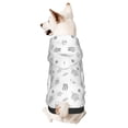 thumbnail image 5 of Uemuo Hand Drawn Turtle for Winter Dog Hoodie Sweatshirts with Pockets Warm Dog Clothes for Small Dogs Chihuahua-Small, 5 of 8