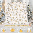 thumbnail image 6 of Christmas Blanket Gold Christmas Throw Blanket, Christmas Blankets and Throws Soft Warm Flannel Christmas Throw Blankets for Couch, Bed, Sofa, 50 x 60 Inch, Gold, 6 of 6