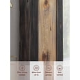 thumbnail image 6 of Vintage Wooden Sheer Curtains 84 Inch Length 2 Panels Set, Brown Modernism Retro Farmhouse Voile Window Treatment Rod Pocket Curtains Sheers Drapes for Bedroom/Living Room/Kitchen 52"x84"x2, 6 of 7