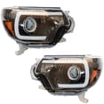 thumbnail image 6 of DENEST Fits 12-15 Toyota Tacoma Black LED DRL Bar Projector Headlights Lamps Left+Right, 6 of 12