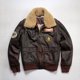 thumbnail image 2 of Chaqueta vintage de cuero genuino marrón para hombre, abrigo de invierno de piel de vaca auténtica, chaquetas de vuelo, 2 of 4