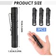 thumbnail image 3 of wqlpp-3.5" Mini Pocket Flashlight, Small LED Pen Light with Clip, 500 Lumen Torch White Light Powered by AAA Battery, Portable Versatile for Inspection Medical Repair Camping Outdoor Emergency, 3 of 4