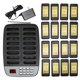 thumbnail image 1 of Sistema de buscapersonas para restaurantes, 16 buscapersonas, alcance de 1000 metros, señal potente, 3 modos de vibración, enchufe estadounidense de 100 a 240 V, 1 of 15